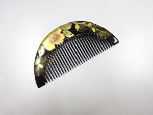 アンティーク　漆塗り蒔絵　櫛